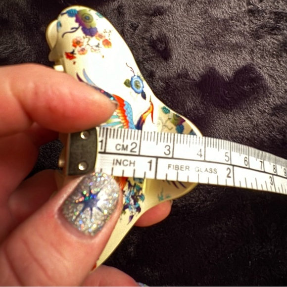 NEW! JOHNNY WAS Dreamer Hair Clip Crane Print Ivory / Cream BRAND NEW! GORGEOUS! - Picture 11 of 14